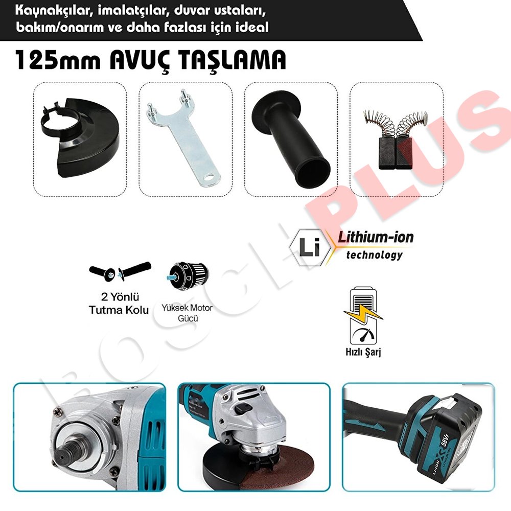 Bosch Plus BP007 Akülü Ultra 3lü Set avuç taşlama parçaları