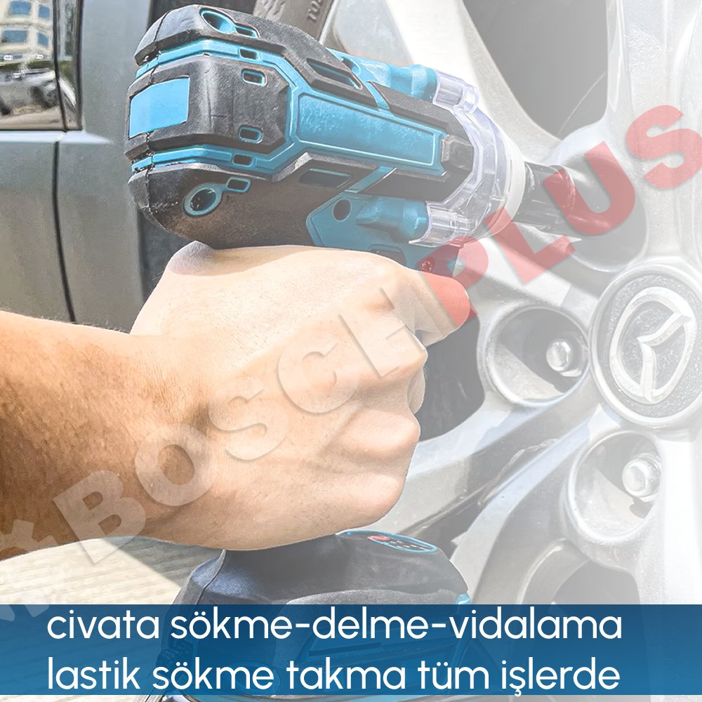 Bosch Plus BP007 Akülü Ultra 3lü Set somun sıkma kullanımı