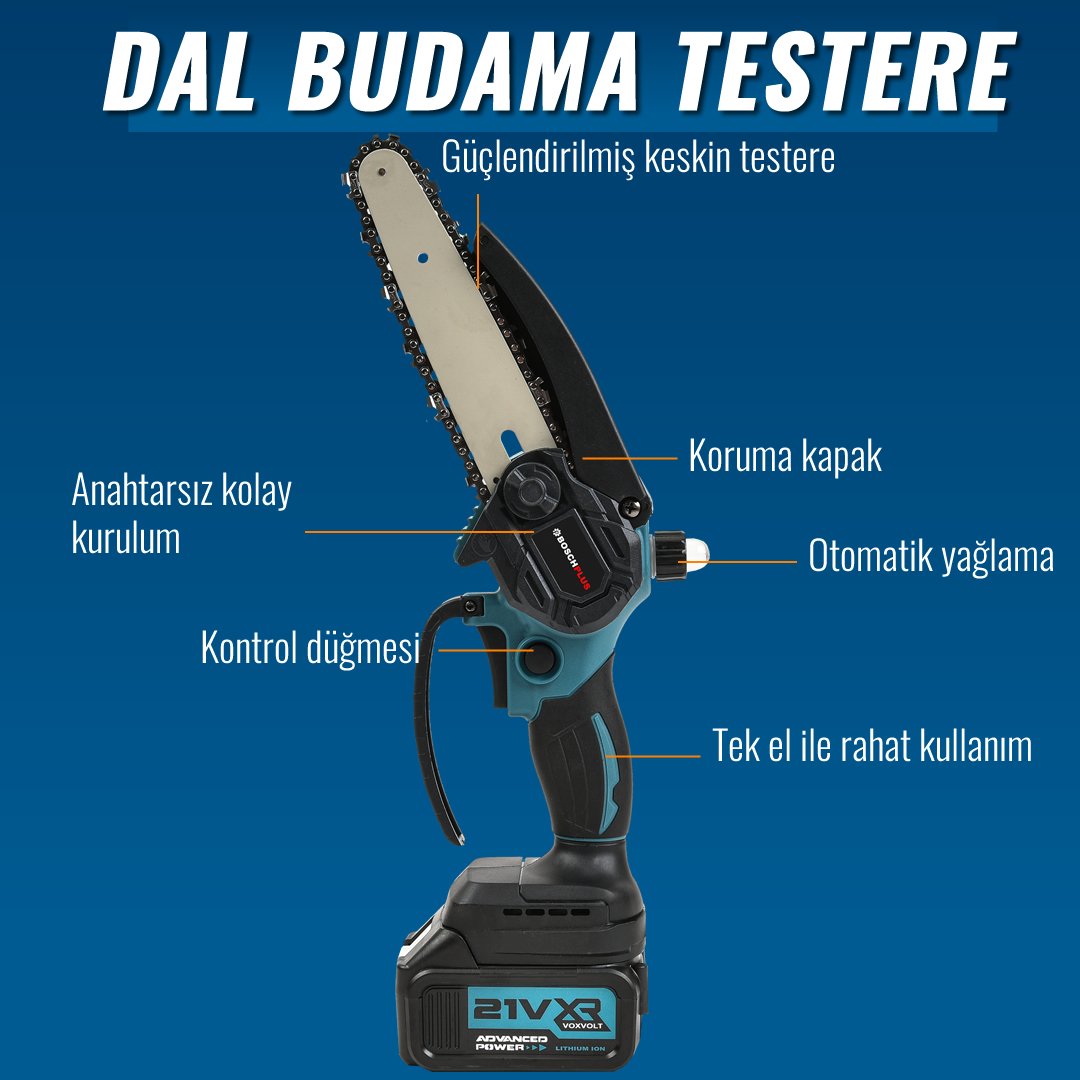 Bosch Plus BP008 Akülü Süper 5li Set Makina 88vf 5ah 15cm pala özellikleri