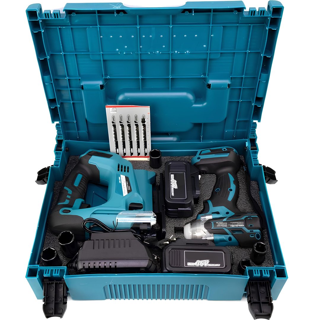 BoschPlus BP014 Akülü Kömürsüz 2li Set Ayarlanabilir Dekupaj Testere ve 350Nm Somun Sıkma Sökme 36V 5ah (Mavi) kullanımı