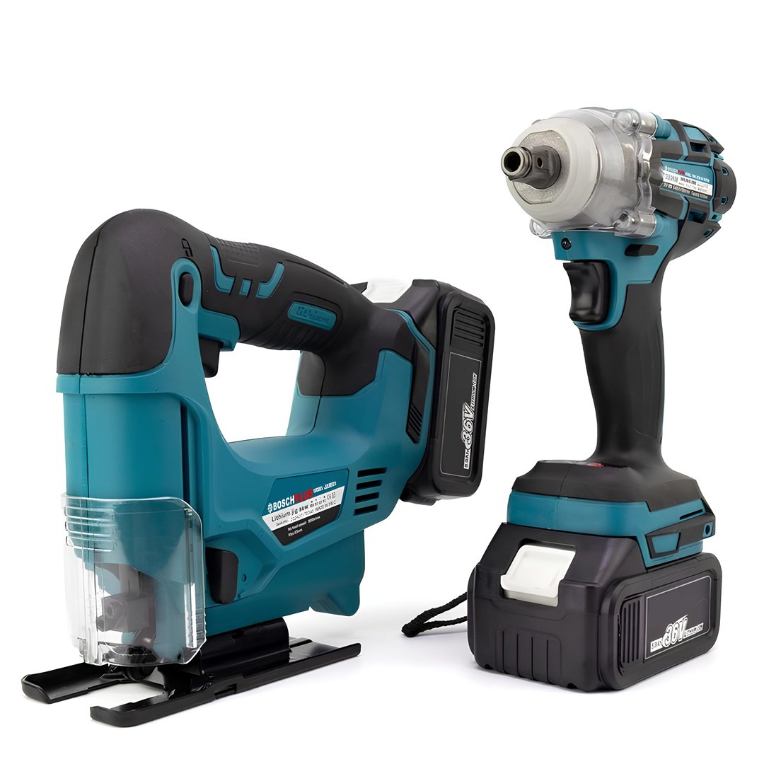 BoschPlus BP014 Akülü Kömürsüz 2li Set Ayarlanabilir Dekupaj Testere ve 350Nm Somun Sıkma Sökme 36V 5ah (Mavi) model ve fiyatlar