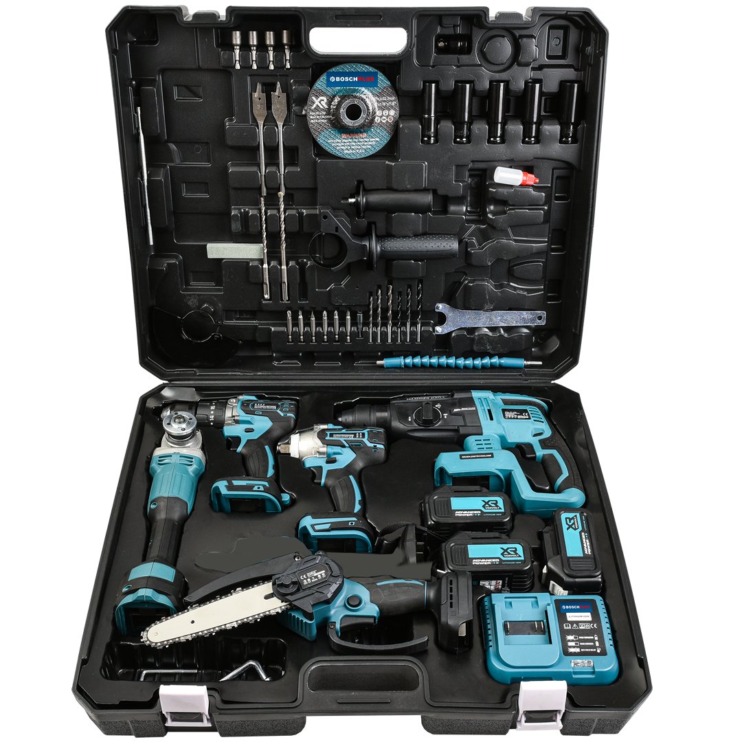 Bosch Plus BP015 Akülü Süper 5li Set Makina 88vf 5ah cantası