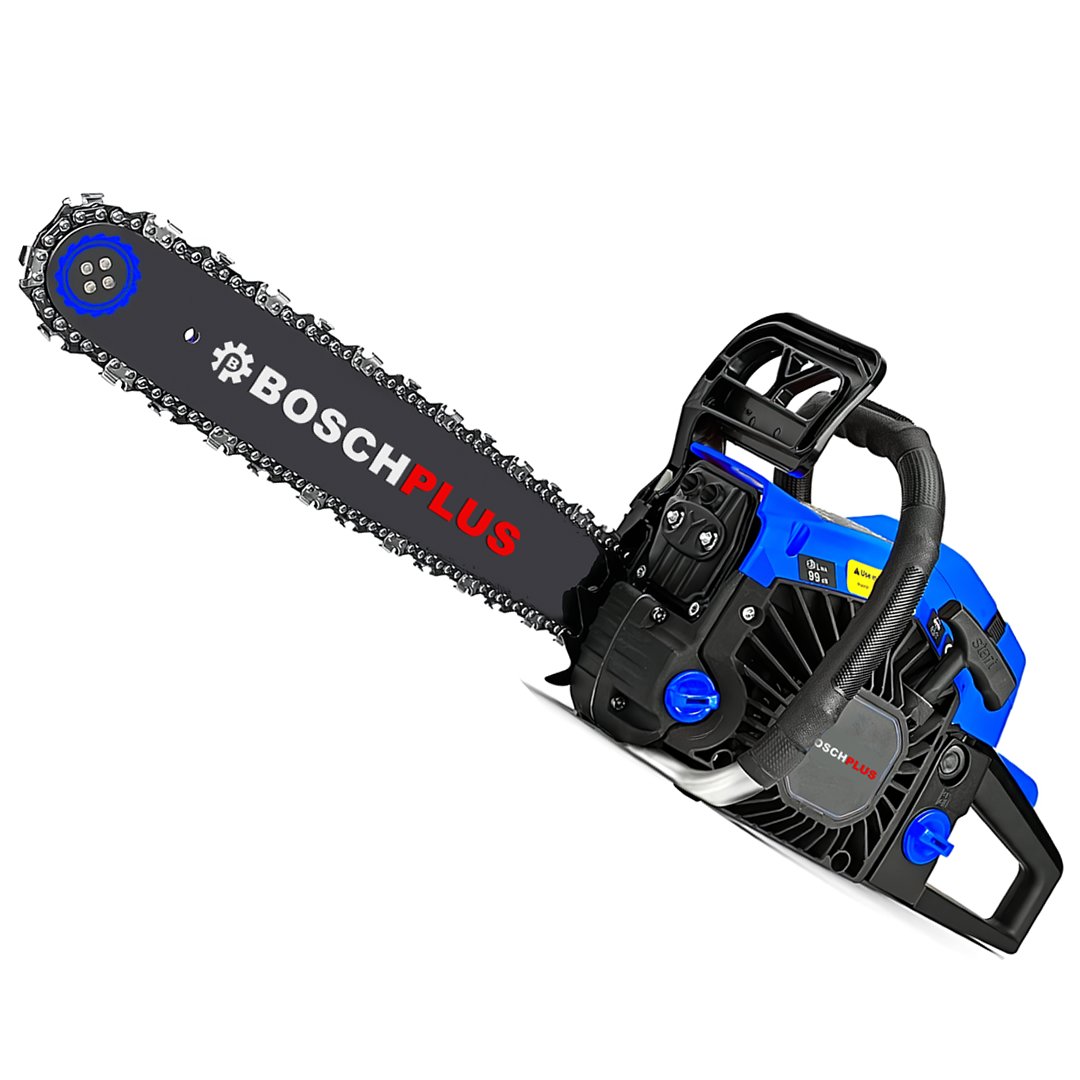 BoschPlus BP016 Benzinli Ağaç Motor Testere Zincirli Ağaç Motoru (Mavi)